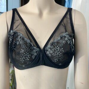 Simone Perele 34E womens black Moonlight Delice Plunge